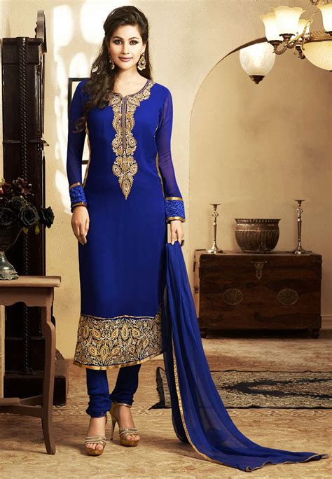 blue ladies suit pakistan